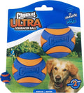 Chuckit! Ultra Squeaker Ball Dog Toy for Medium Breeds - Bouncy Squeaky Fetch Balls for Dogs - Floating Water Pet Toys - Durable Rubber - Size Medium - 2.5" Diameter - Pack of 2