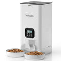 Voluas Automatic Cat Feeders for Two Cats Double Pet Feeder with 2 Stainless Steel Bowls6L Timed Cat Feeder with Memory Function Pet Food Dish